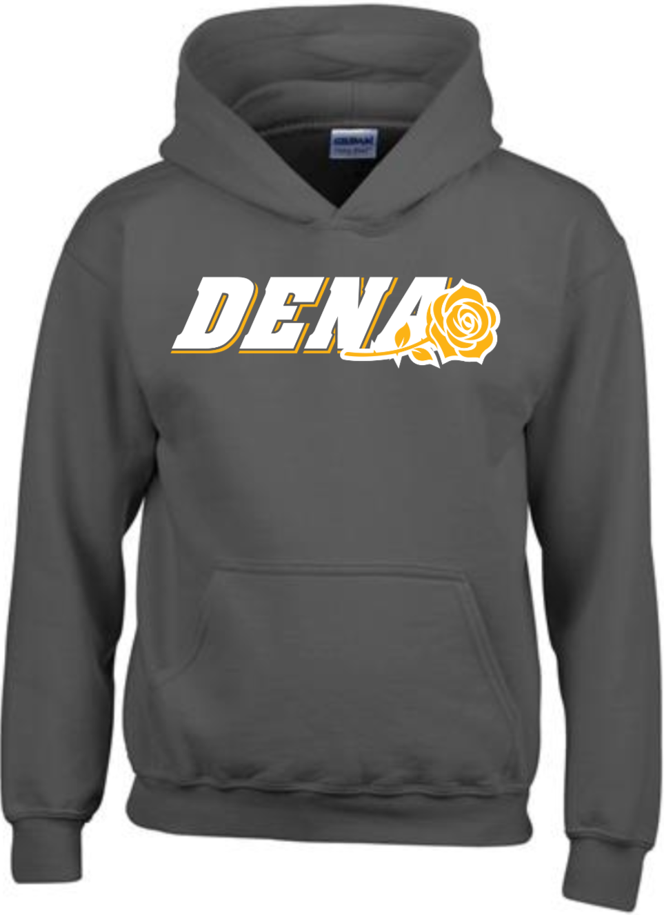 PGSA Hoodie | Charcoal (Logo: White & Gold DENA)