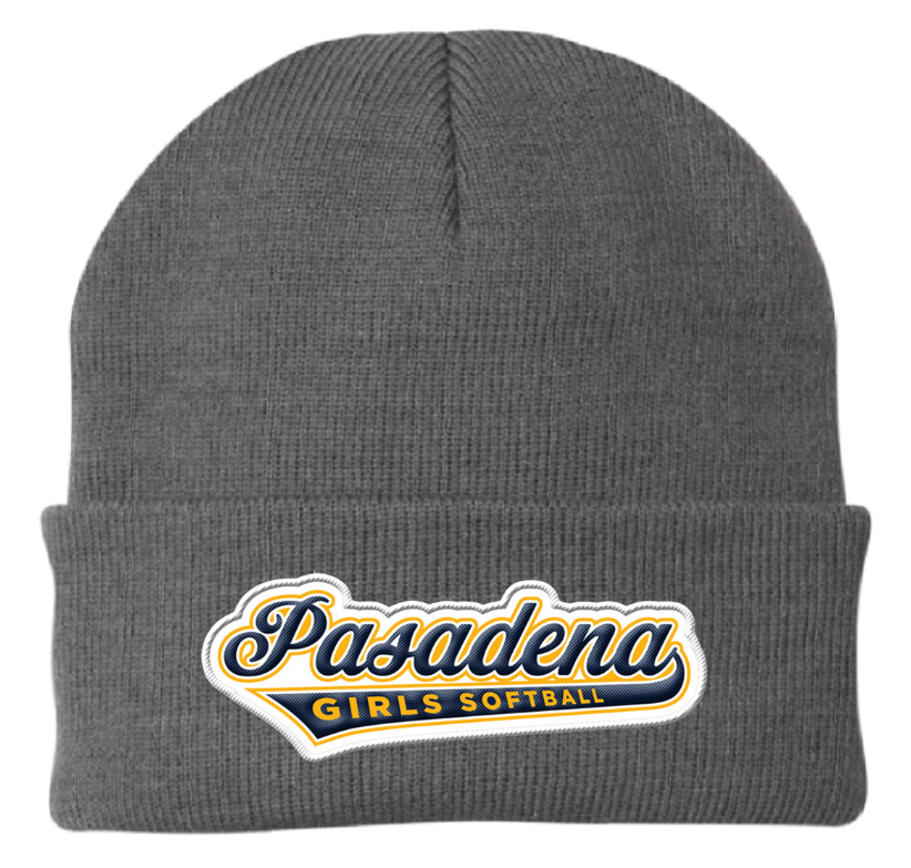 PGSA Beanie | Charcoal (Logo: Blue Gold/Pasadena)