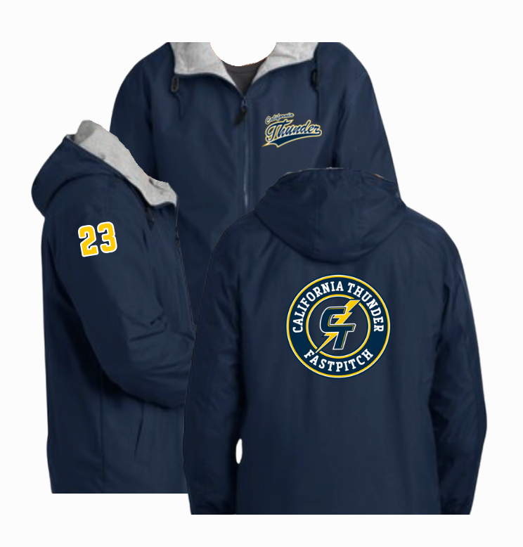 CT Hooded Jacket w/ Jersey# (Waterproof | Fleece Lining)