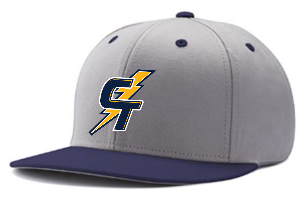 CT SnapBack Hat | Grey/Navy (Logo: Bolt)