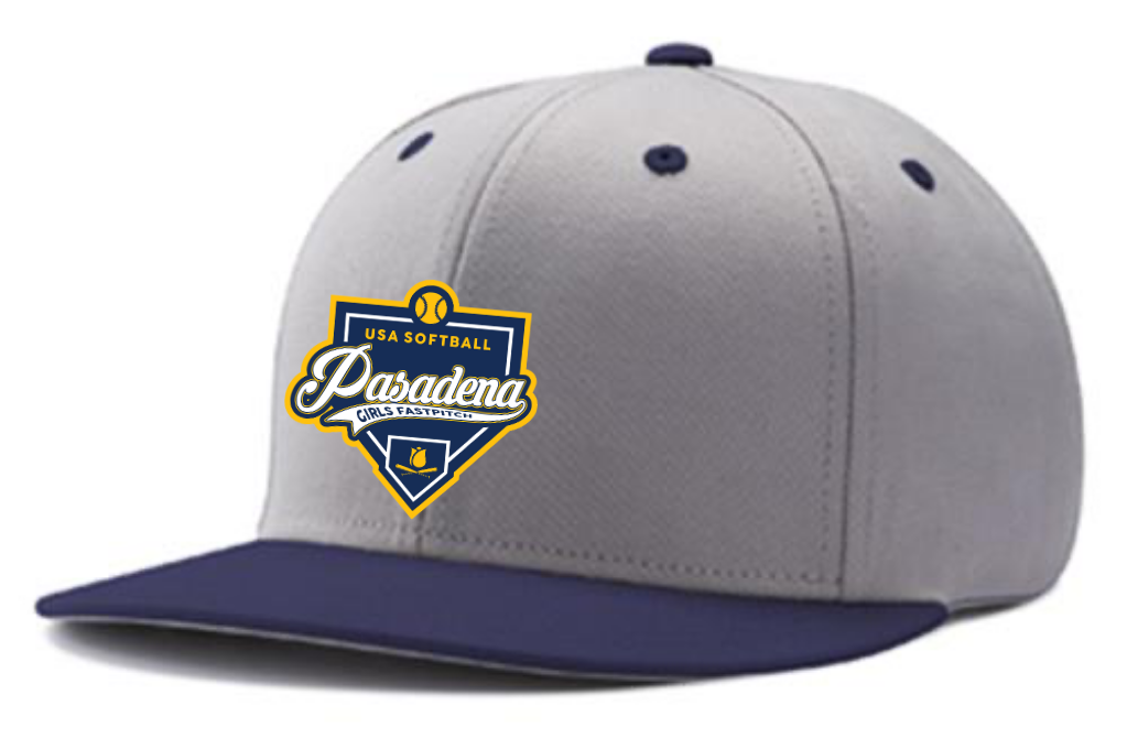 PGSA SnapBack Hat | Grey/Navy (Logo: HomePlate)
