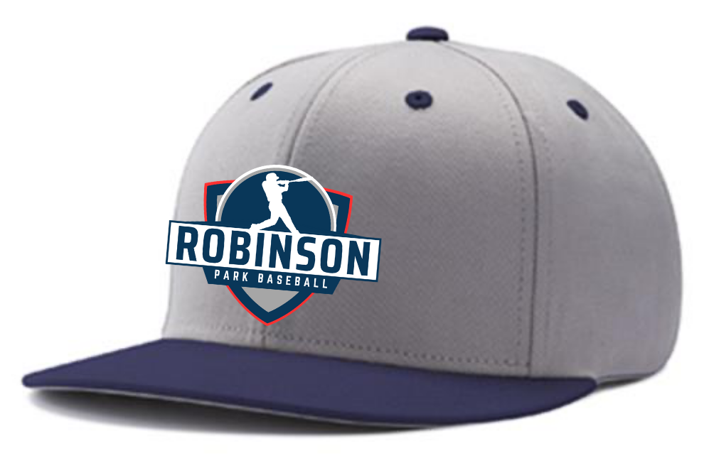 WPLL SnapBack Hat | Grey/Navy (Logo: Robinson Park)