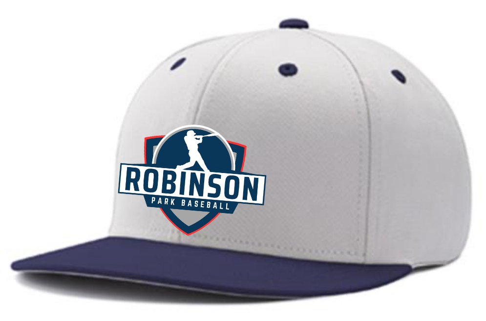 WPLL SnapBack Hat | White/Navy (Logo: Robinson Park)