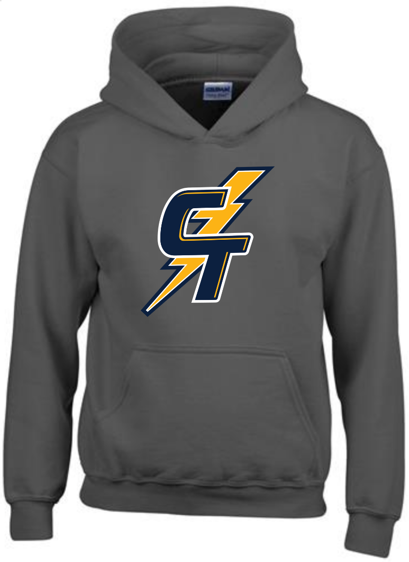 CT Hoodie | Charcoal (Logo: Bolt)