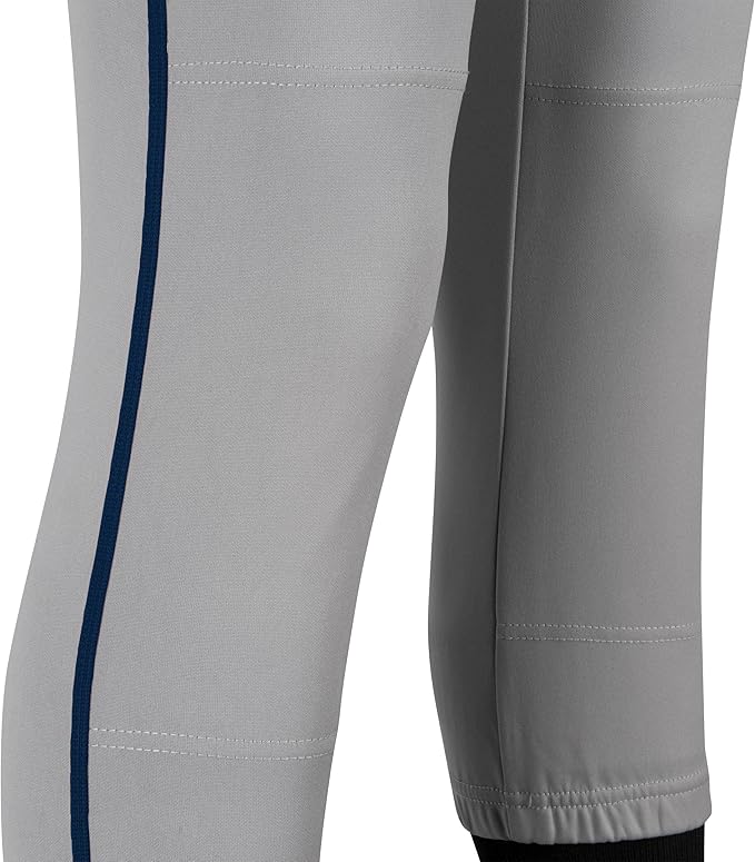 AP: Grey Champro Women's & Youth Low Rise Pants with navy piping