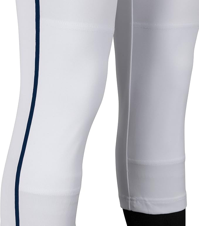 AP: White Champro Women's & Youth Low Rise Pants with navy piping