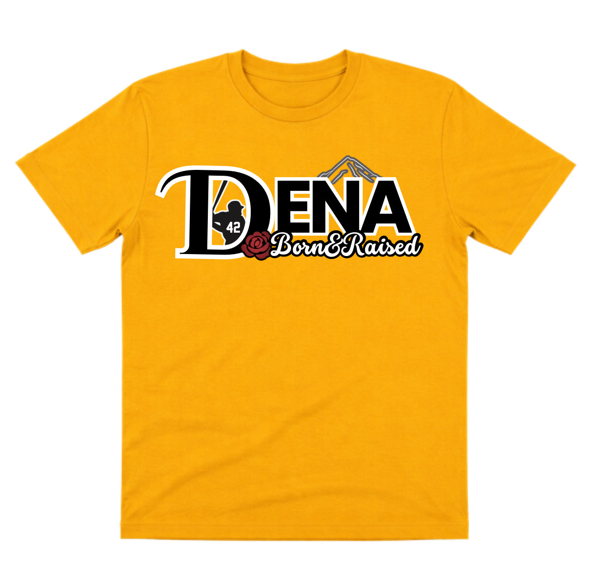 Dena Gold Dry Fit Shirt: Born & Raised
