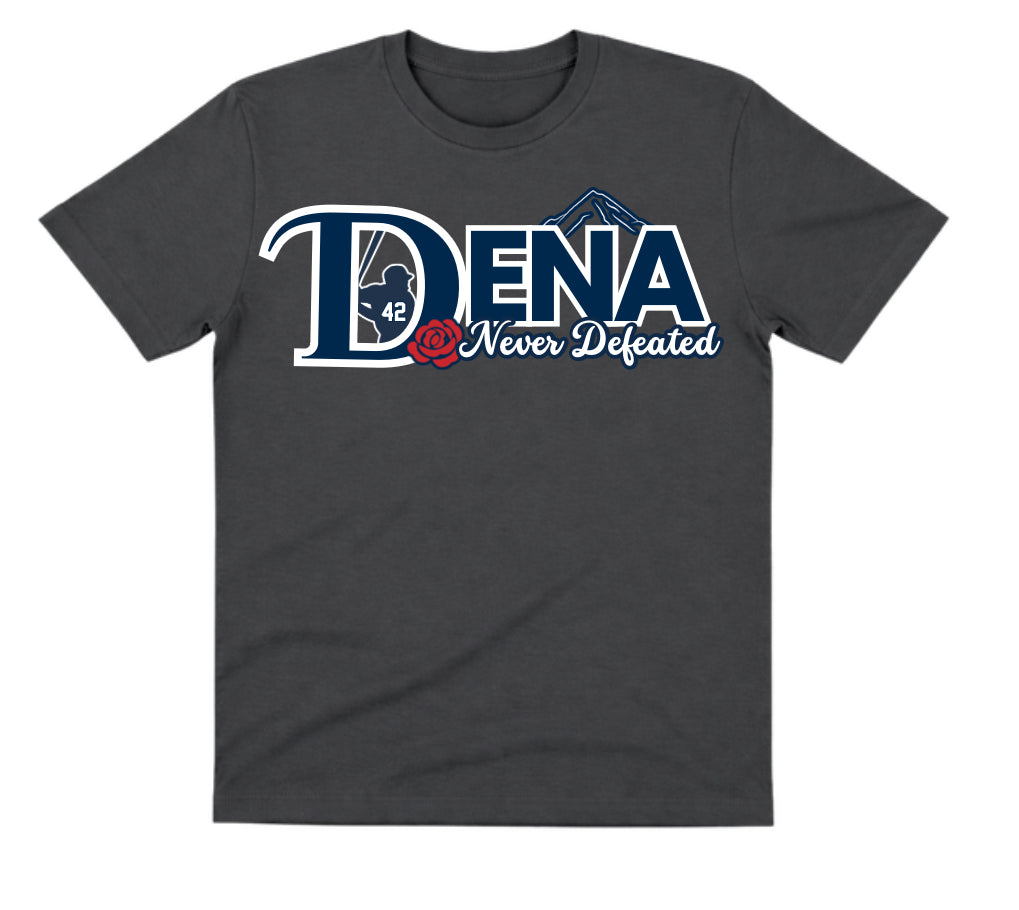 DENA Charcoal Dry Fit Shirt: Never Defeated