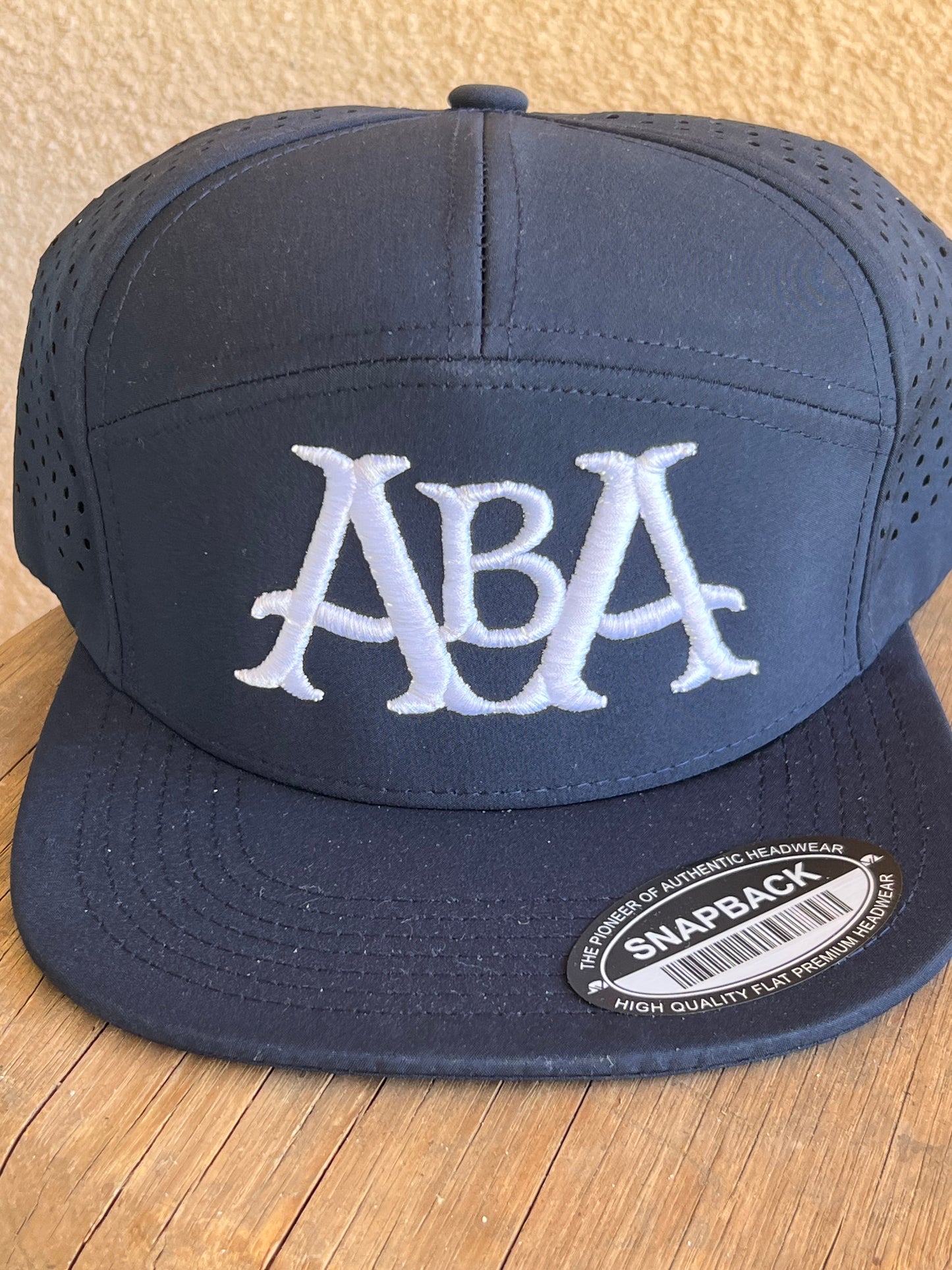 ABA Snapback Hat | Navy (Logo: White ABA)