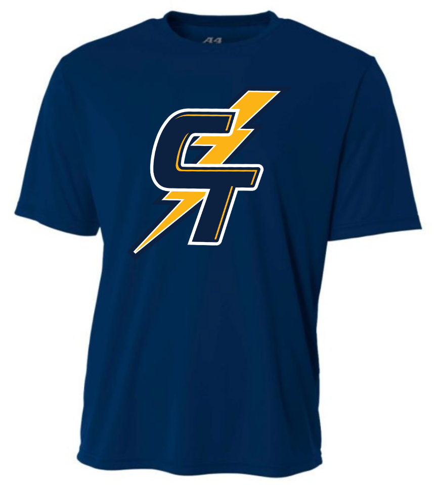 CT Dry Fit | Navy (Logo: CT Bolt)
