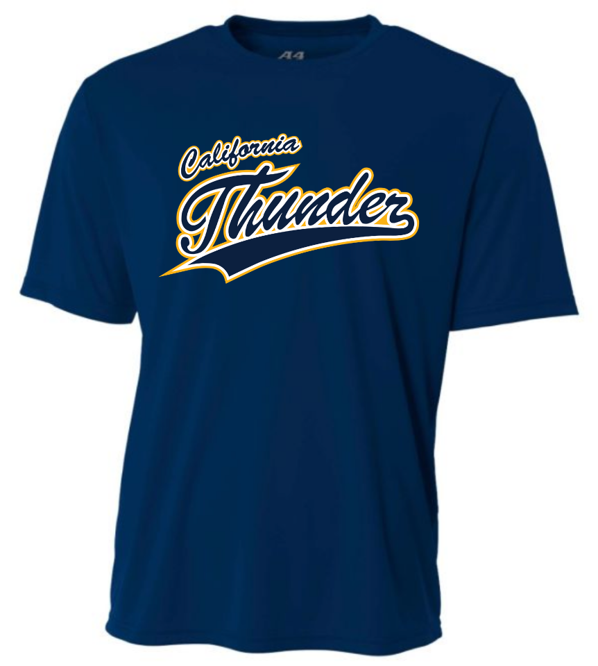 CT Dry Fit | Navy(Logo: Navy w/Gold Thunder)