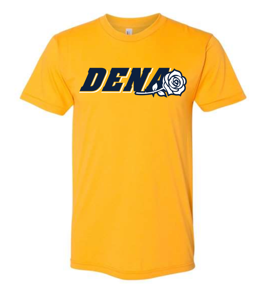 PGSA Dry Fit | Gold (Logo: Navy w/White DENA)
