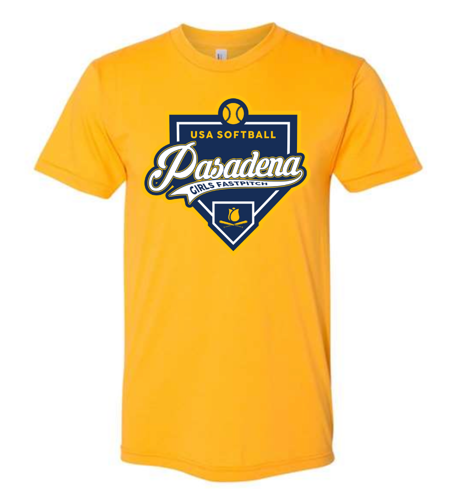 PGSA Dry Fit | Gold (Logo: Home Plate)