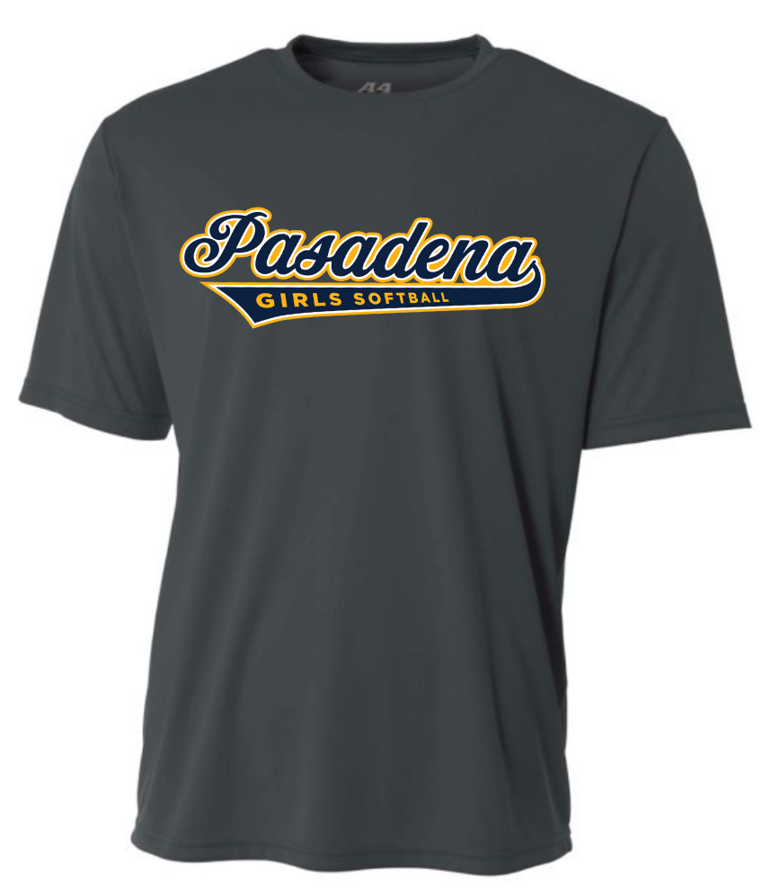 PGSA Jersey W/ Number | Charcoal (Logo: Navy w/ Gold Pasadena )