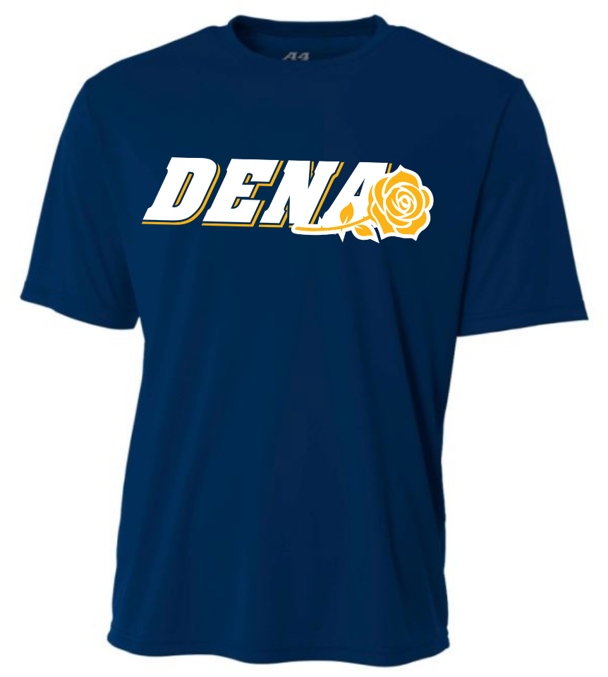 PGSA Dry Fit | Navy (Logo: White & Gold DENA)