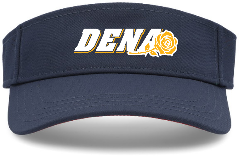 PGSA Visor | Navy (Logo: White with Gold DENA)
