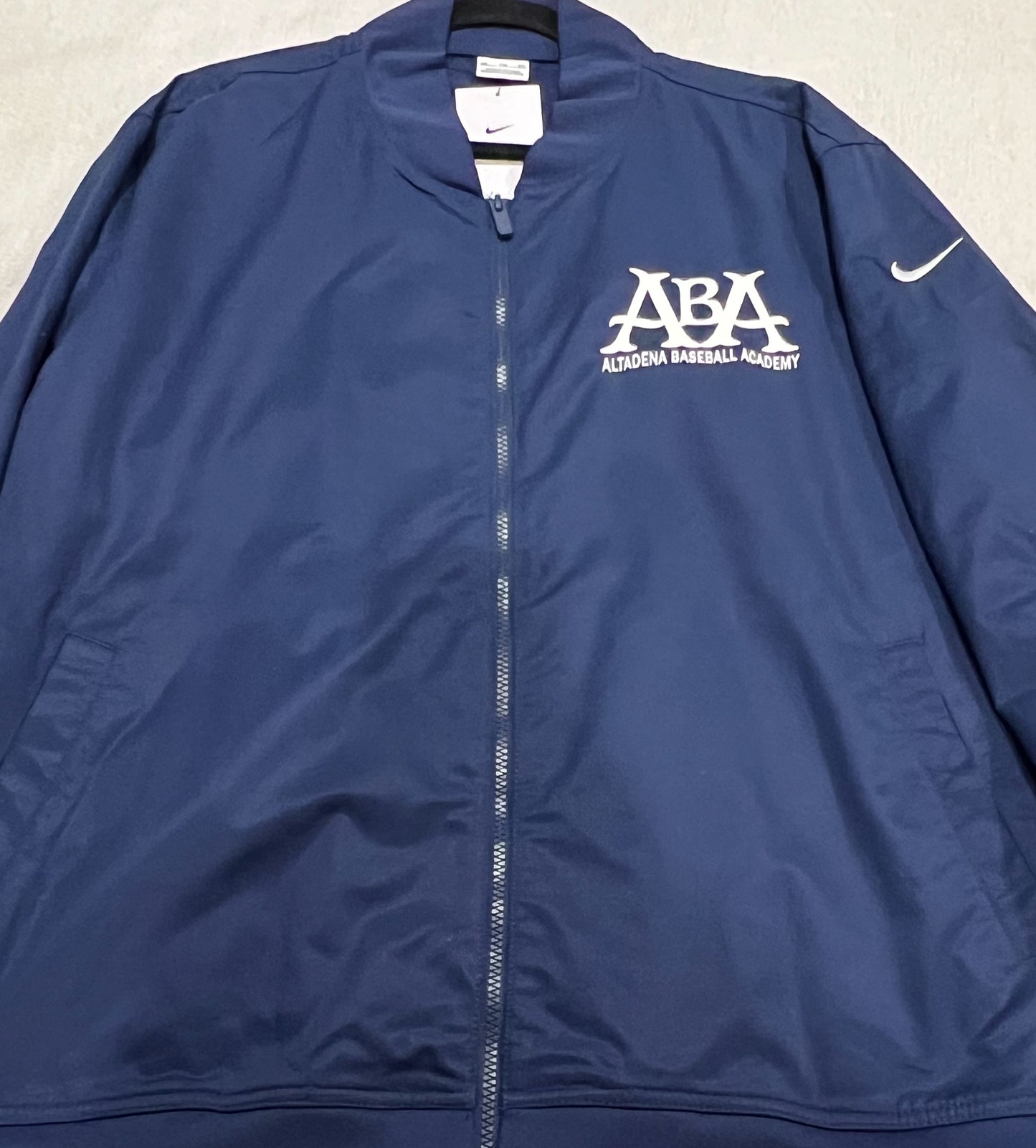 ABA Nike Navy Bomber Jacket- Left Chest Logo