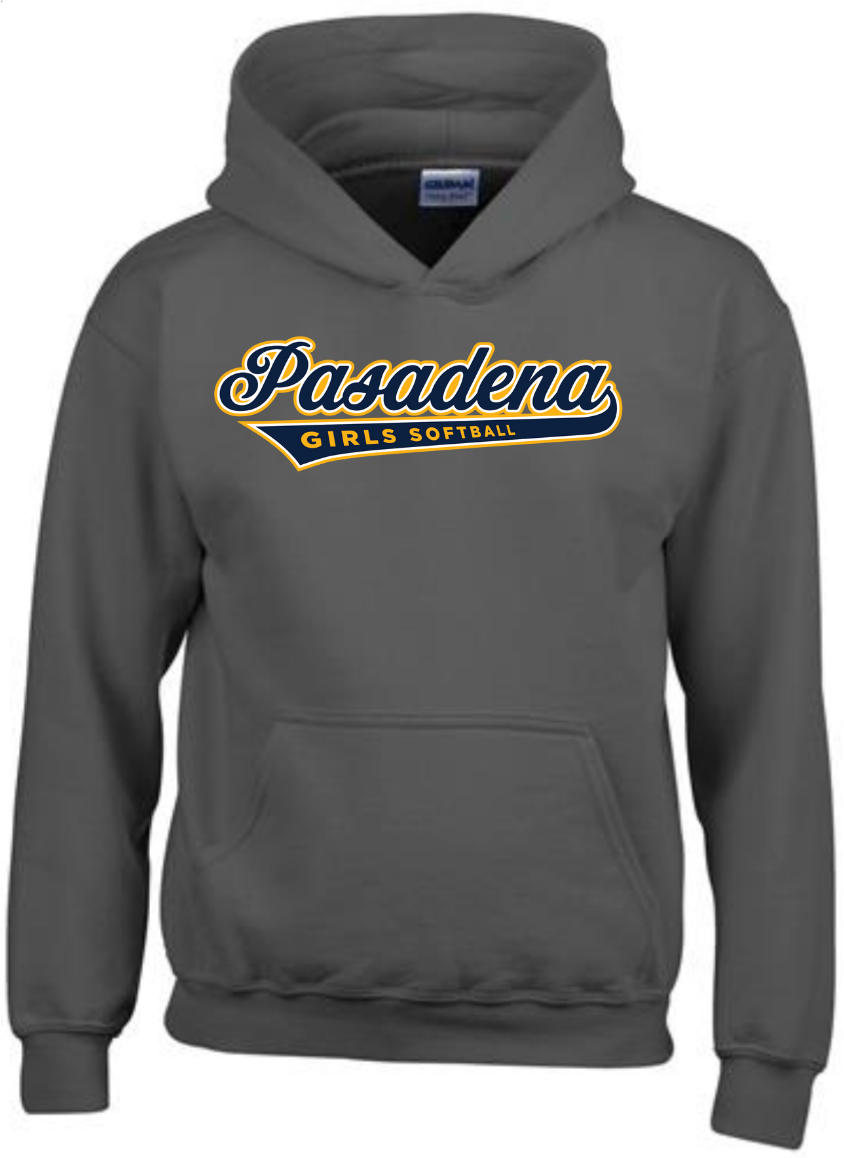 PGSA Hoodie | Charcoal (Logo: Navy w/ Gold Pasadena )