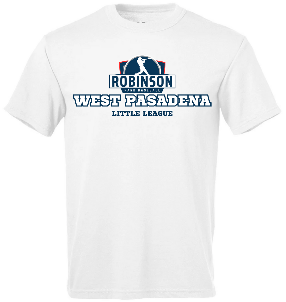 WPLL Dry Fit | White (Logo: Robinson/West Pasadena)