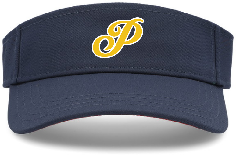 PGSA Visor | Navy (Logo: Gold/white outline "P" Logo)