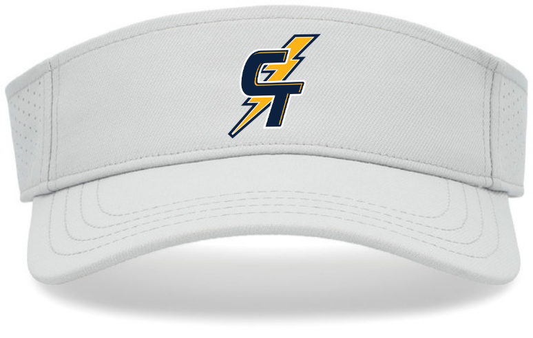 CT Visor | White (Logo: CT Bolt)