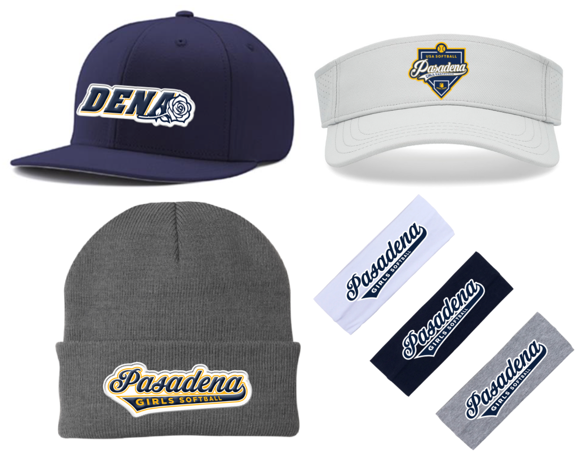 PGSA Headwear: Hats/Visors/Beanies/Headbands