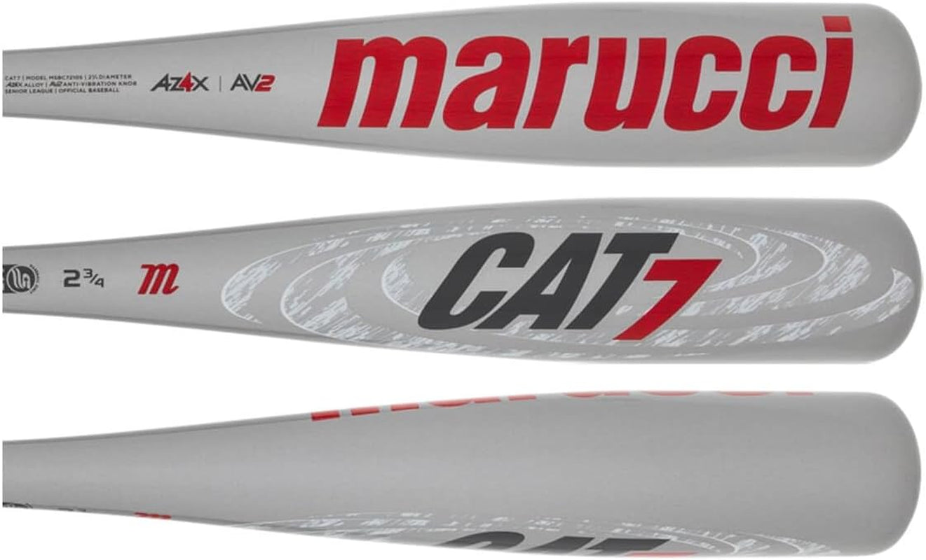 CAT7 Silver USSSA Senior League Baseball Bat