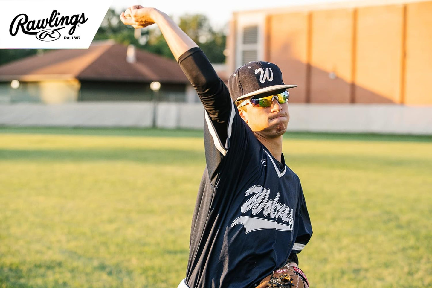 Baseball Sunglasses or Softball Sunglasses - Ages 10 to Adult - Unisex Fit - Cycling Sunglasses - White Blue Mirror