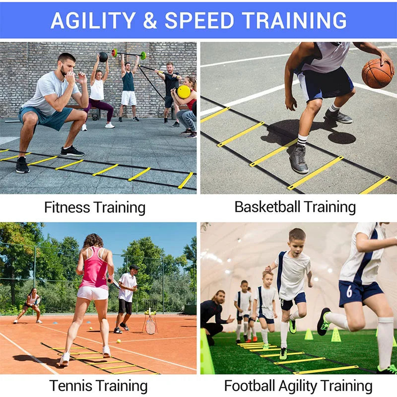 Agility Ladders Nylon Straps for Speed Training and Sports Flexibility Agility Football Training Energy Ladder Equipment