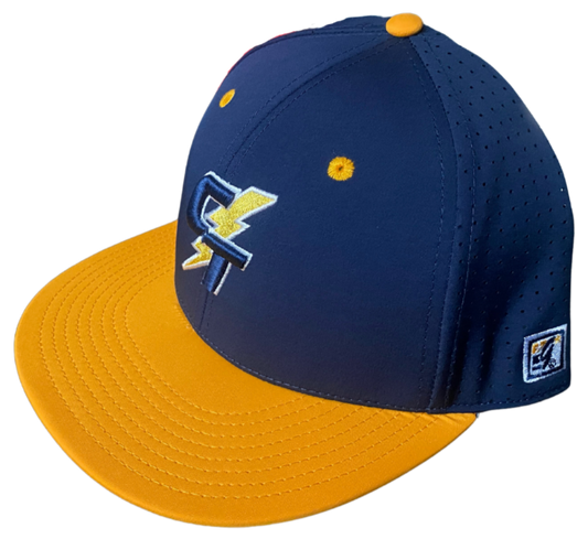 Navy/Gold Hat: CT W/Bolt Logo