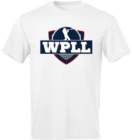 Youth White Dri Fit: WPLL Logo (Shield)