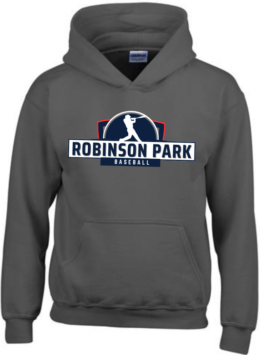 Charcoal Hoodie: Robinson Park Logo