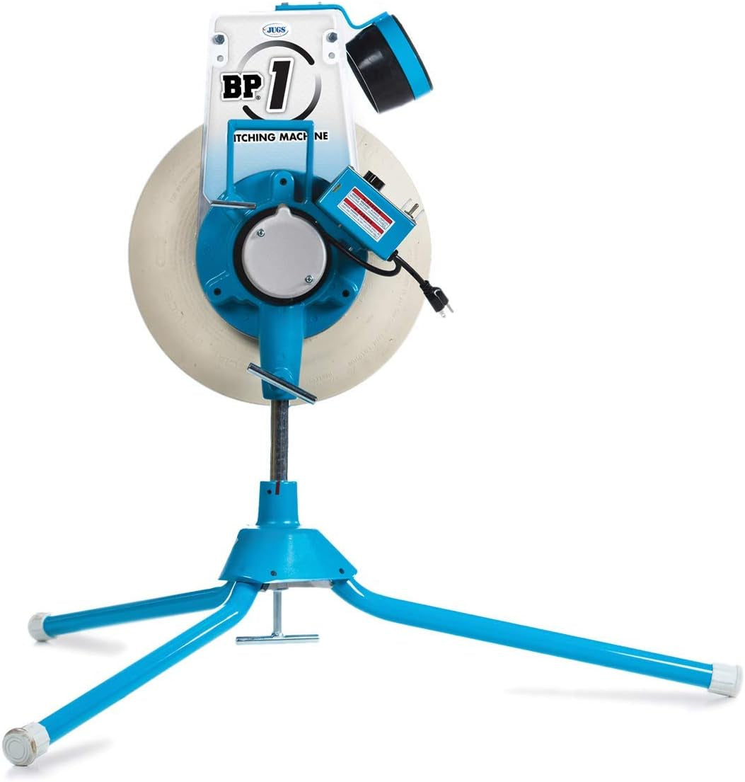 BP1 Softball Only Pitching Machine — Throws Softballs up to 70 Mph from a Realistic Delivery Height.