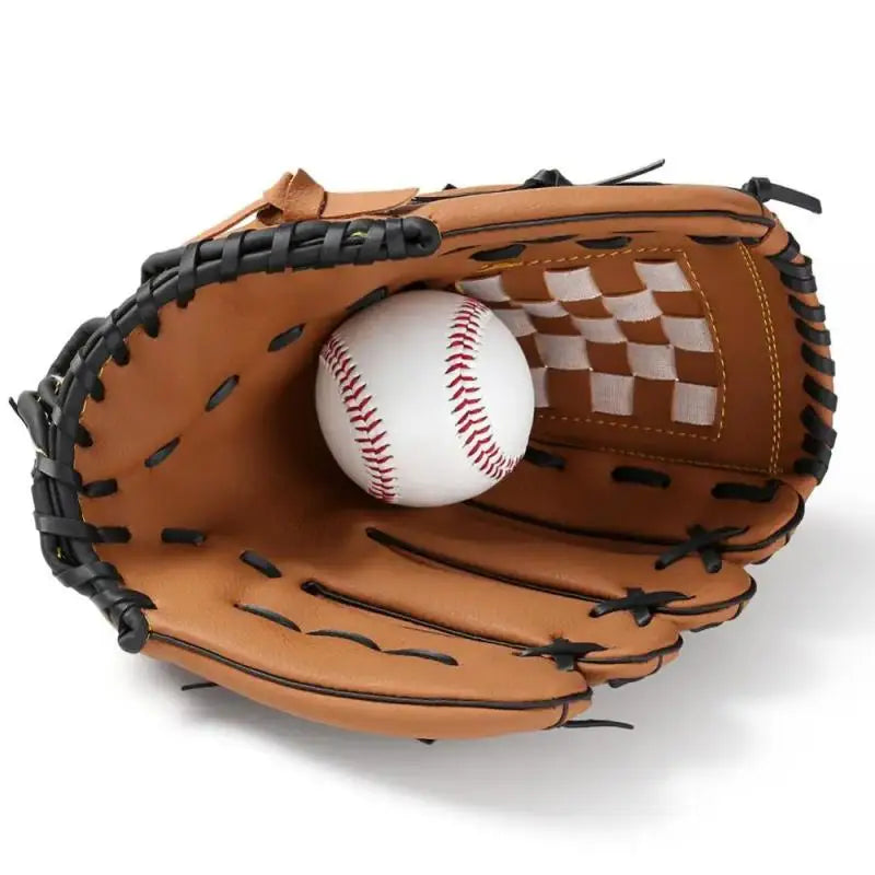 Outdoor Sport Baseball Glove Softball Practice Equipment Size 9.5/10.5/11.5/12.5 Left Hand for Kids/Adults Man Woman Training