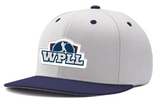 White/Navy Hat: Embroidered Robinson Park Logo