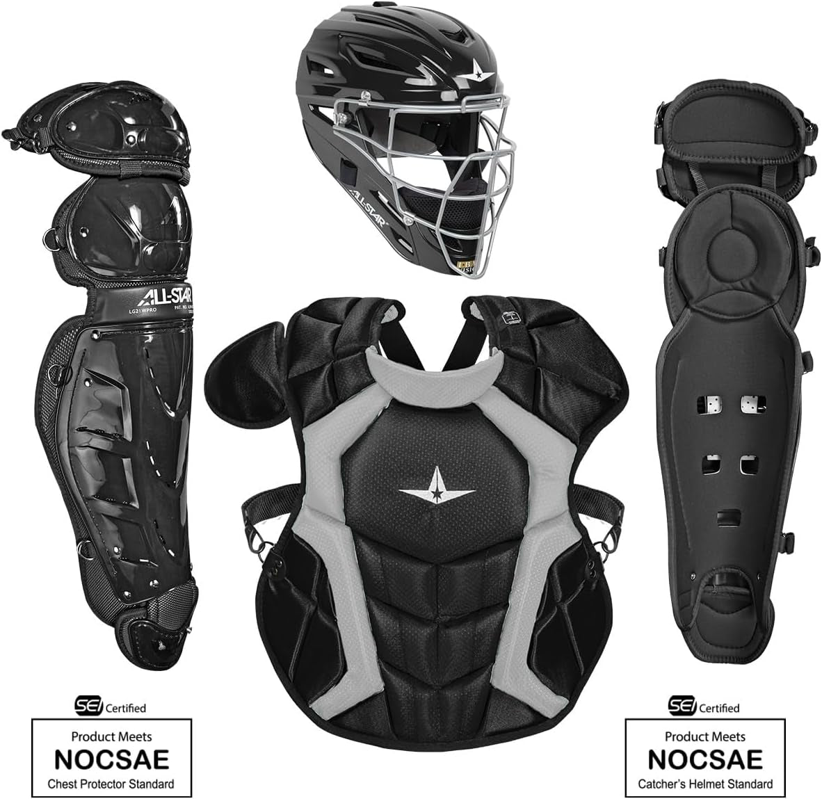 Certified NOCSAE Classic Professional Catcher'S Kit