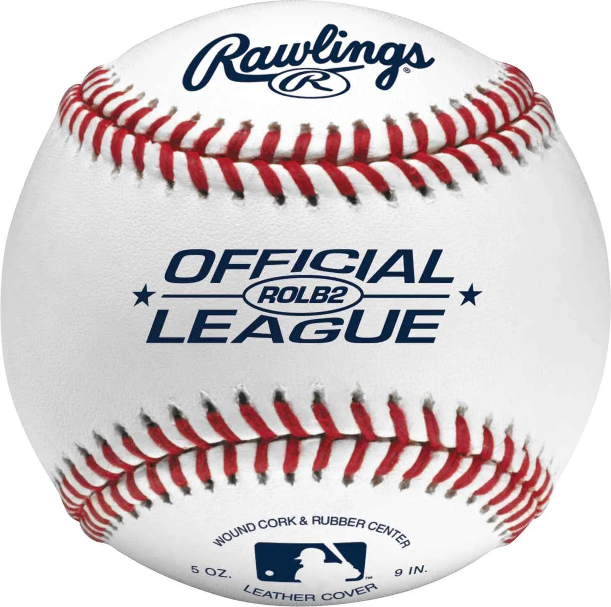 Official League Wound Solid Cork/Rubber Practice Baseballs