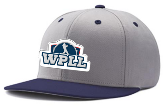 Grey/Navy Hat: Embroidered WPLL Logo