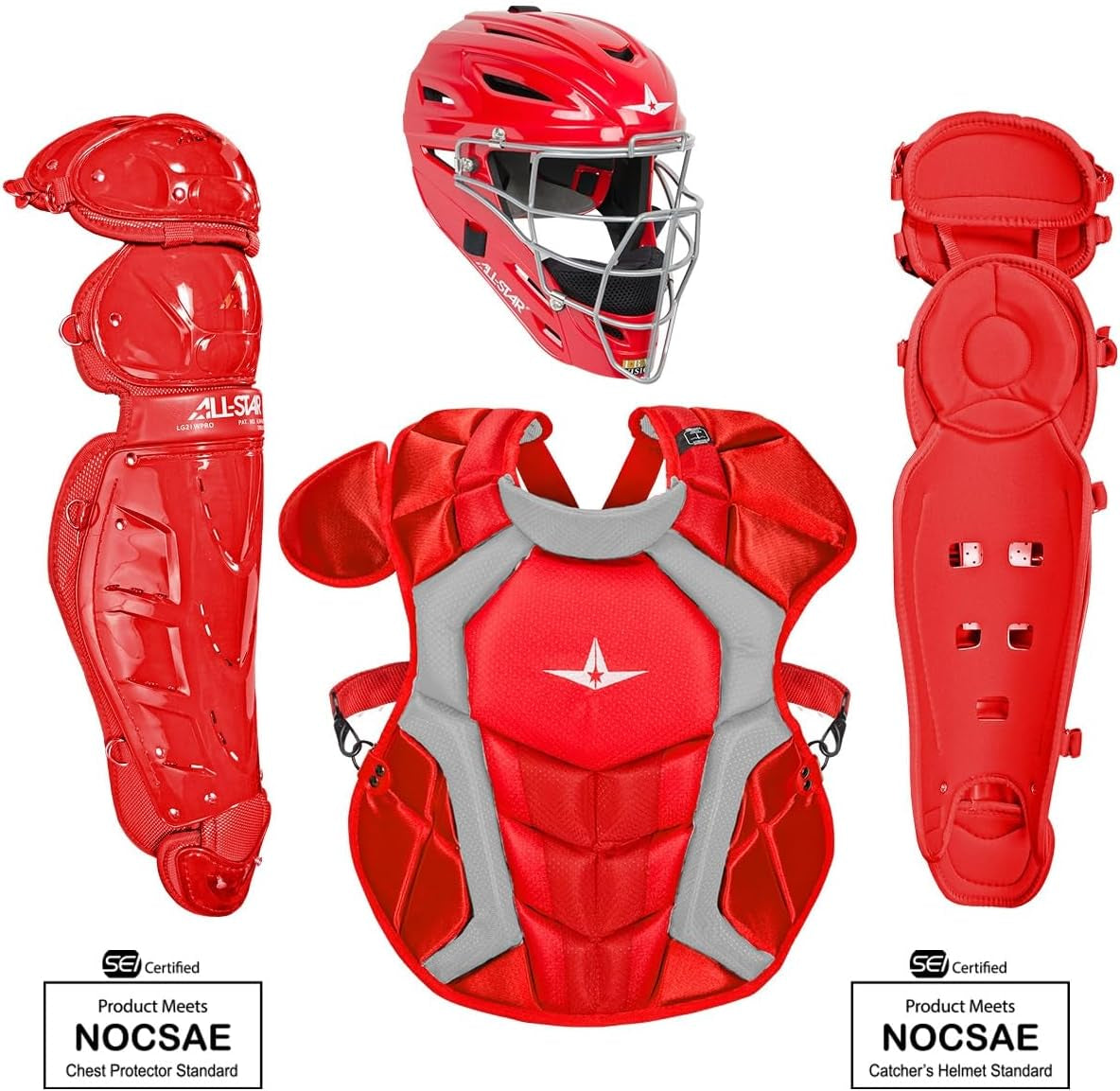 Certified NOCSAE Classic Professional Catcher'S Kit