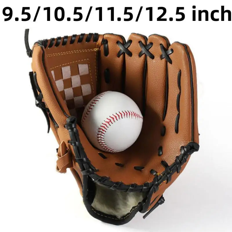 Outdoor Sport Baseball Glove Softball Practice Equipment Size 9.5/10.5/11.5/12.5 Left Hand for Kids/Adults Man Woman Training