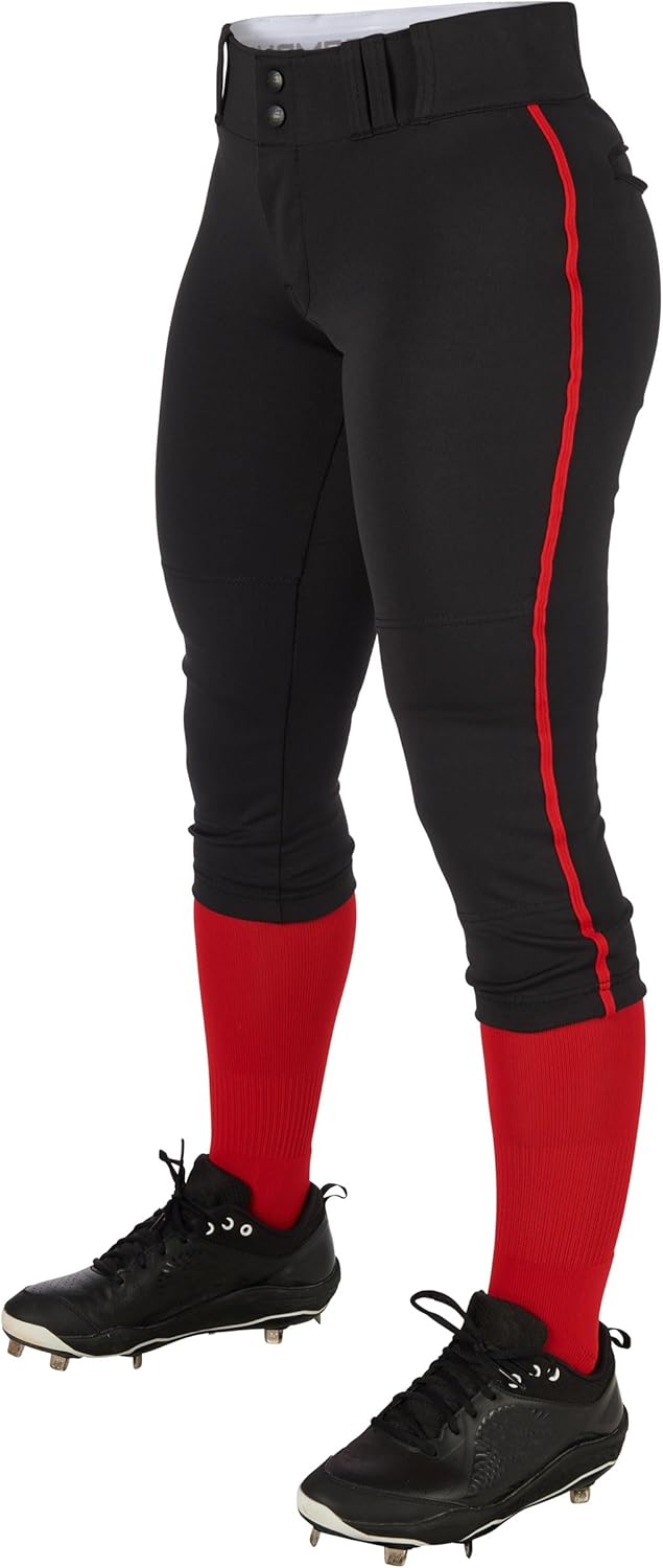 Women'S Tournament Traditional Low-Rise Softball Pants with Braid