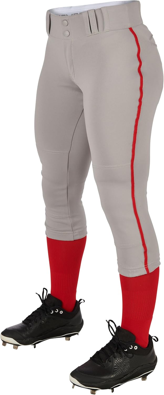 Women'S Tournament Traditional Low-Rise Softball Pants with Braid