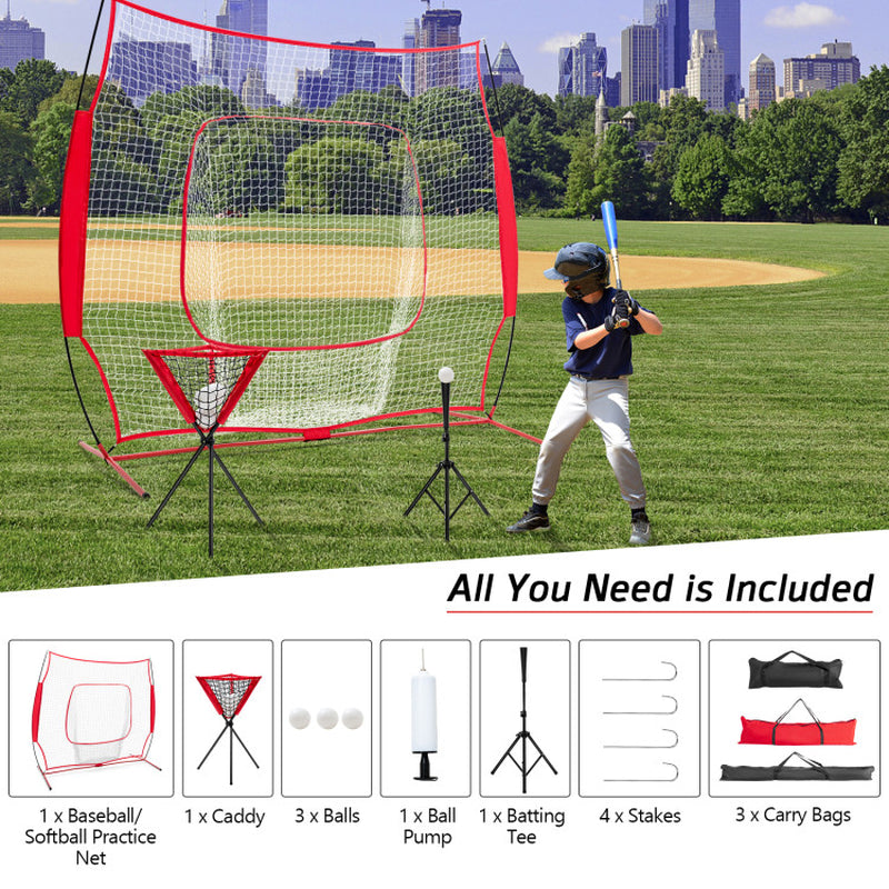 Portable Practice Net Kit with 3 Carrying Bags