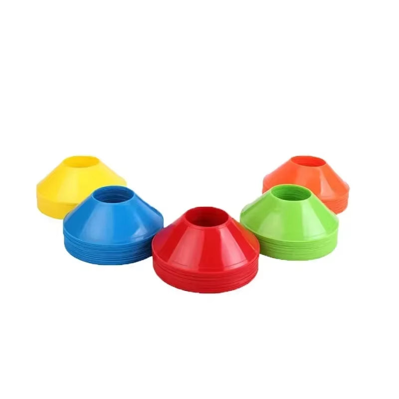 10Pcs Soccer Cones Disc Football Training Discs with Carry Bag Holder Agility Exercise Field Markers Sports Training Equipment