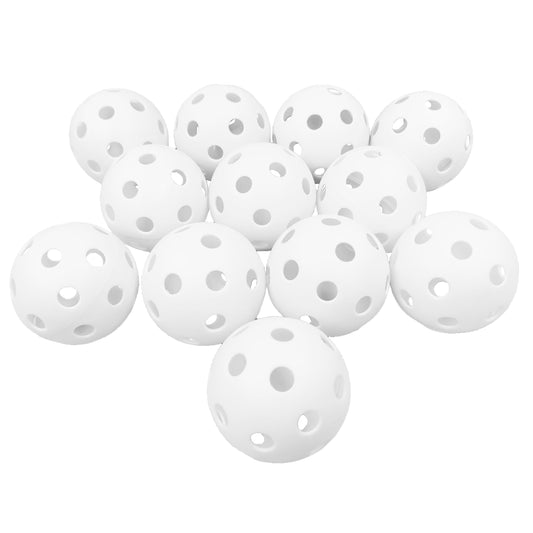 Uncrushable 9" Plastic Practice Baseballs, White, 12 Pack, 0.7 Lbs, New