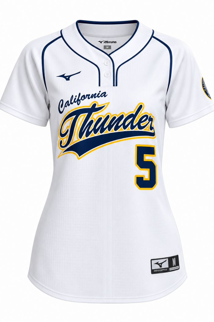 MIZUNO Cal Thunder Showcase Jersey, White women/youth