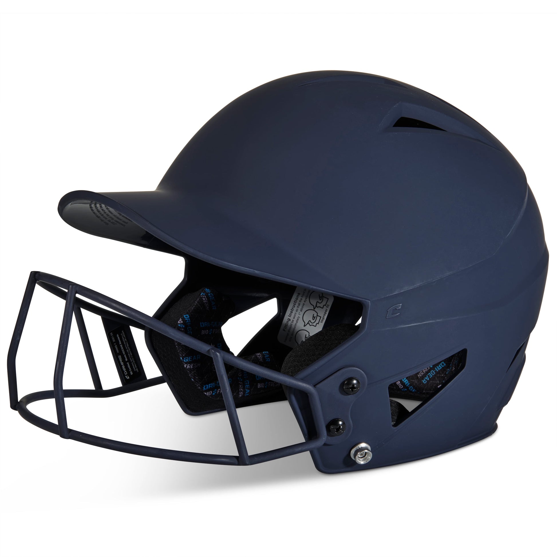 HX Rise Matte Senior Fastpitch/Softball Batting Helmet W/ Facemask Navy