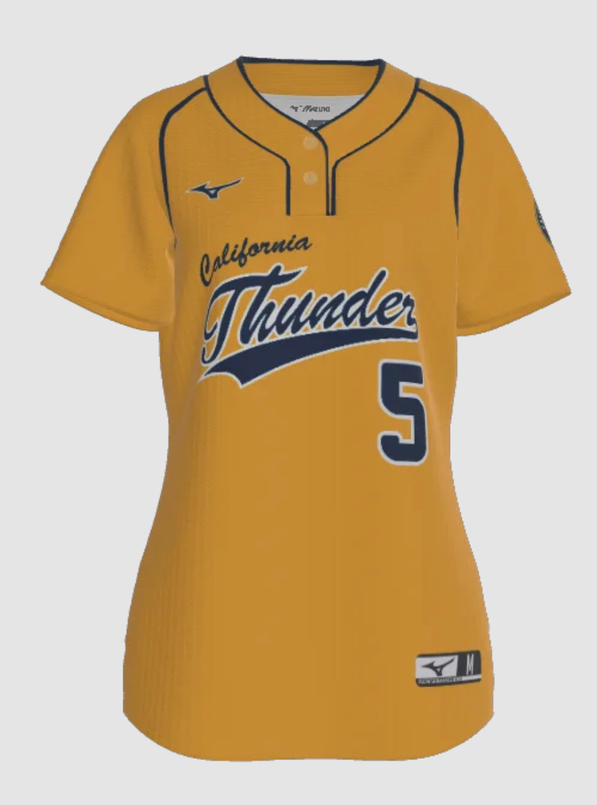 MIZUNO Cal Thunder Showcase Jerseys (White/Navy/Gold)