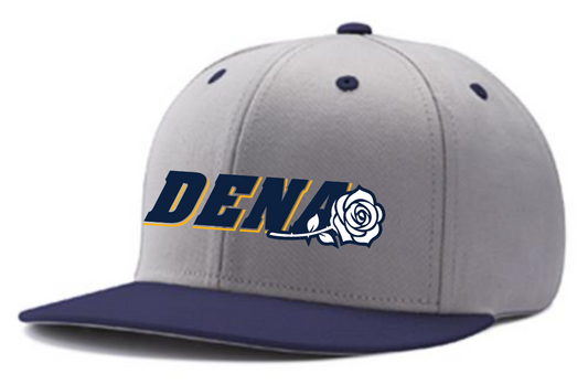 Grey/Navy Hat: Navy w/ Gold DENA Logo