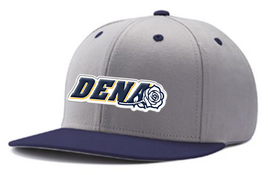 Grey/Navy Hat: Embroidered DENA Logo